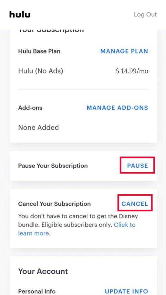 Hulu in the UK - cancel