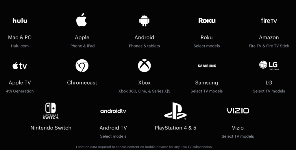 Hulu Compatible Devices
