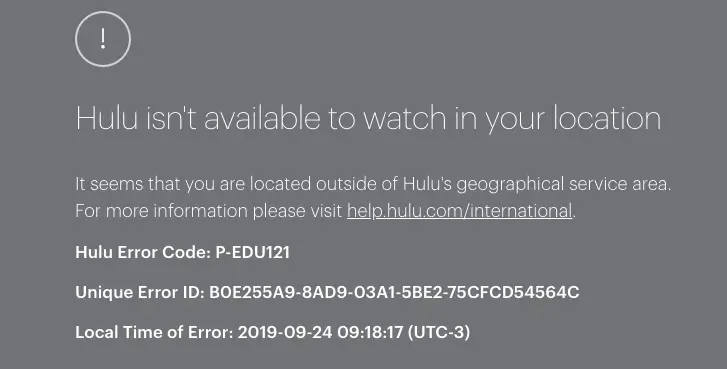 Why do you need a VPN to watch Hulu in Ecuador?