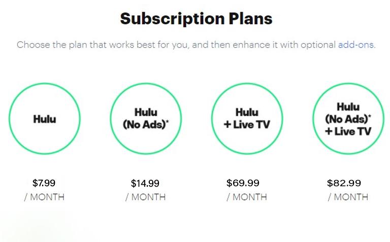 Hulu in Cuba - price plans