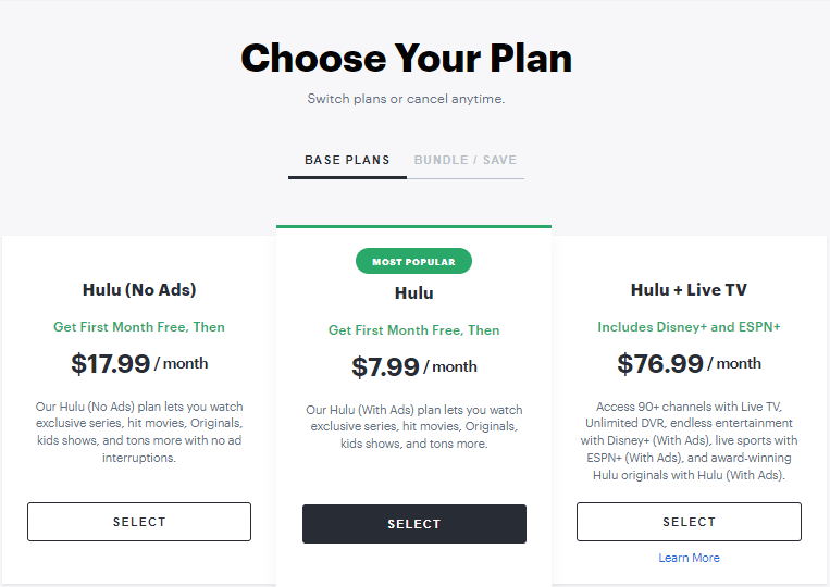 Hulu in Croatia - Hulu Prices